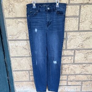CP Jeans Denim Stretch Ripped Distressed Size 11